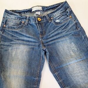 Maurices Classic Blue Straight Leg Jeans cropped 11/12 excellent condition!